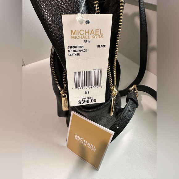 MICHAEL MICHAEL KORS: Erin Pebbled Leather Backpack / Medium - Picture 2 of 12